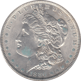 1886 SILVER MORGAN DOLLAR USA PHILADELPHIA MINT 1 - SILVER WORLD COINS - Cambridgeshire Coins