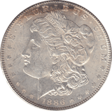 1886 SILVER MORGAN DOLLAR USA PHILADELPHIA MINT 2 - SILVER WORLD COINS - Cambridgeshire Coins