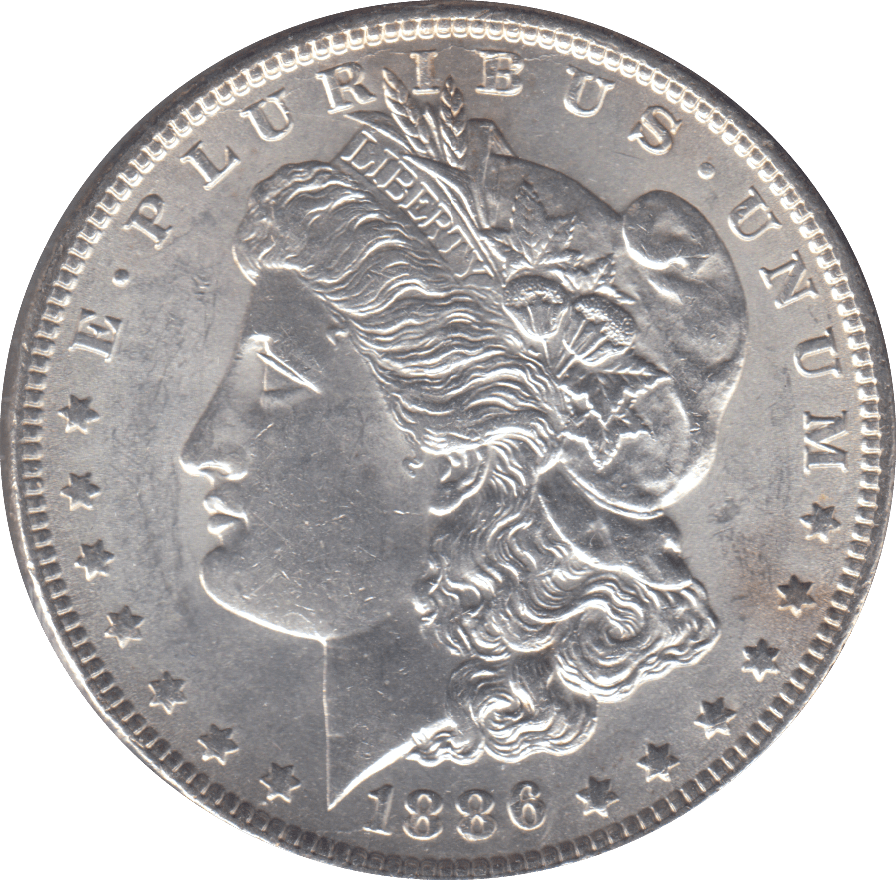 1886 SILVER ONE DOLLAR USA - SILVER WORLD COINS - Cambridgeshire Coins