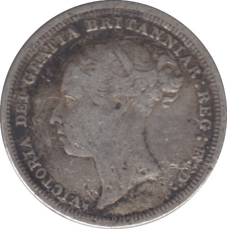 1886 SIXPENCE ( FINE ) - SIXPENCE - Cambridgeshire Coins