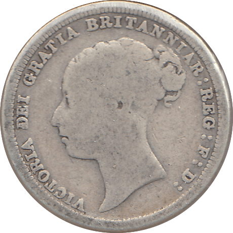 1886 SIXPENCE ( NF ) - SIXPENCE - Cambridgeshire Coins