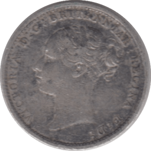 1886 THREE PENCE ( VF ) - Threepence - Cambridgeshire Coins