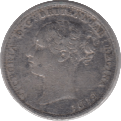 1886 THREE PENCE ( VF ) - Threepence - Cambridgeshire Coins