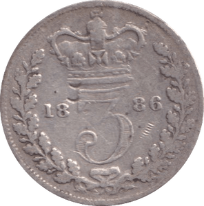 1886 THREEPENCE ( FAIR ) - Threepence - Cambridgeshire Coins