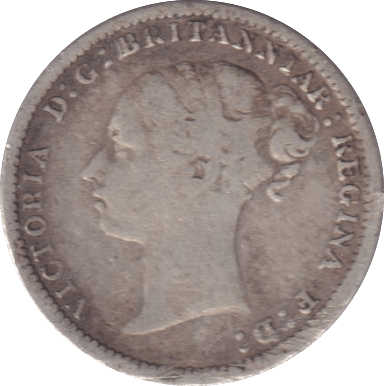 1886 THREEPENCE ( FINE ) - Threepence - Cambridgeshire Coins