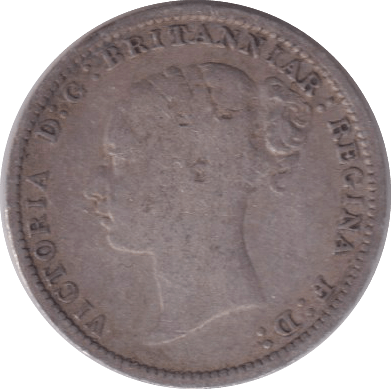 1886 THREEPENCE ( FINE ) - WORLD COINS - Cambridgeshire Coins