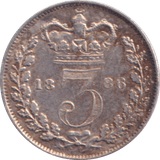 1886 THREEPENCE ( GVF ) 2 - Threepence - Cambridgeshire Coins