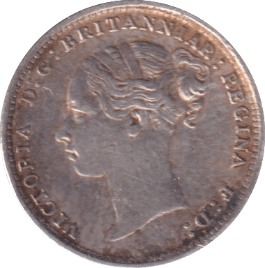 1886 THREEPENCE ( GVF ) 2 - Threepence - Cambridgeshire Coins