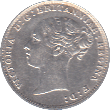 1886 THREEPENCE ( GVF ) - THREEPENCE - Cambridgeshire Coins