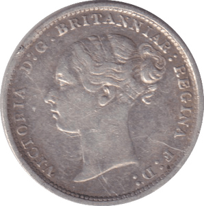 1886 THREEPENCE ( GVF ) - THREEPENCE - Cambridgeshire Coins