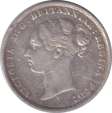 1886 THREEPENCE ( GVF ) - THREEPENCE - Cambridgeshire Coins