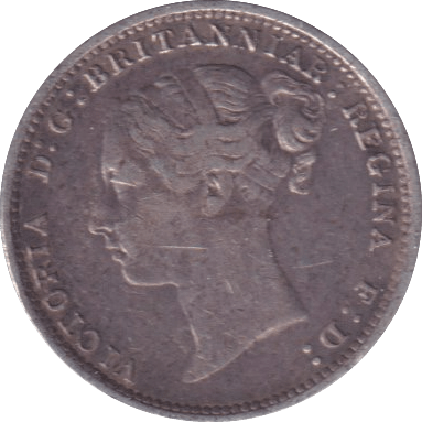 1886 THREEPENCE ( GVF ) - Threepence - Cambridgeshire Coins
