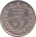 1886 THREEPENCE ( GVF ) - WORLD COINS - Cambridgeshire Coins