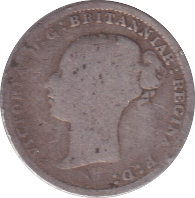 1886 THREEPENCE ( NF ) - THREEPENCE - Cambridgeshire Coins