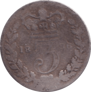 1886 THREEPENCE ( NF ) - THREEPENCE - Cambridgeshire Coins