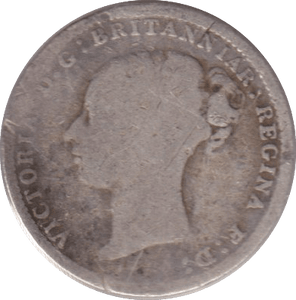 1886 THREEPENCE ( NF ) - THREEPENCE - Cambridgeshire Coins