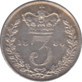 1886 THREEPENCE ( VF ) - THREEPENCE - Cambridgeshire Coins