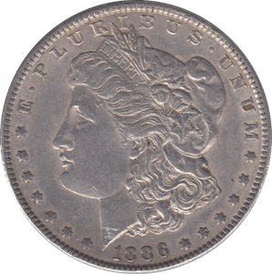 1886 USA MORGAN DOLLAR - WOLRD SILVER COINS - Cambridgeshire Coins
