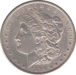 1886 USA SILVER MORGAN DOLLAR PHILADELPHIA - SILVER WORLD COINS - Cambridgeshire Coins