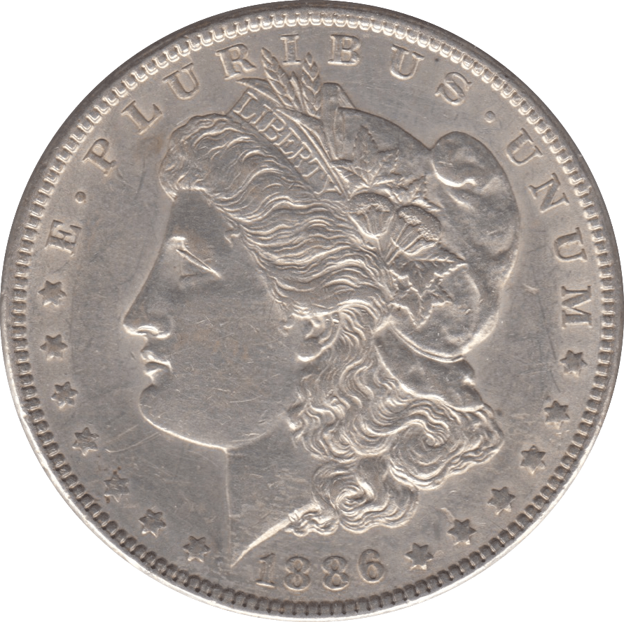 1886 USA SILVER MORGAN DOLLAR PHILADELPHIA - SILVER WORLD COINS - Cambridgeshire Coins