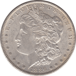 1886 USA SILVER MORGAN DOLLAR PHILADELPHIA - SILVER WORLD COINS - Cambridgeshire Coins