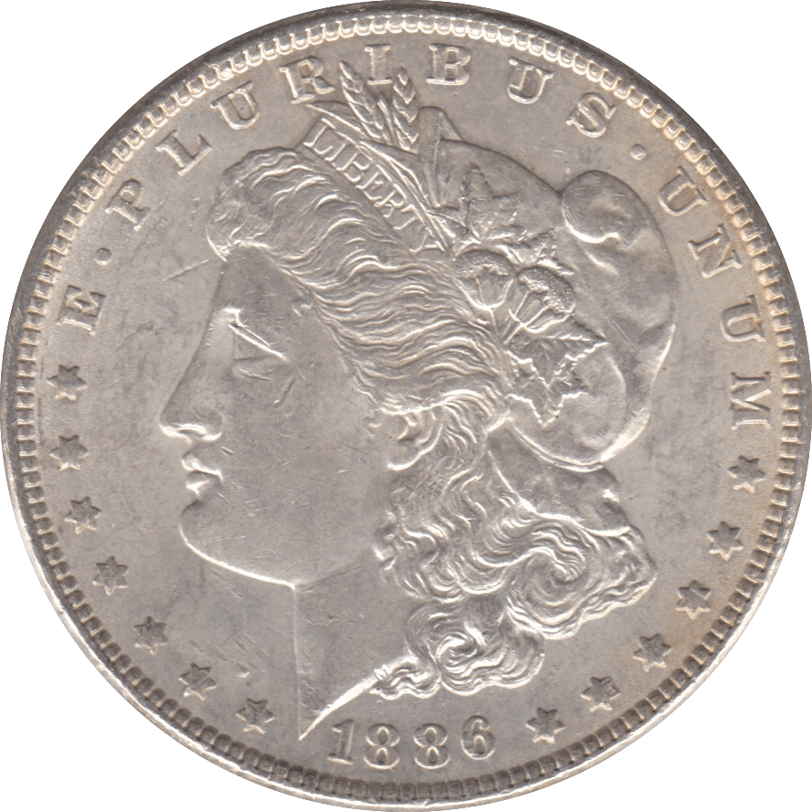 1886 USA SILVER MORGAN DOLLAR PHILADELPHIA - SILVER WORLD COINS - Cambridgeshire Coins
