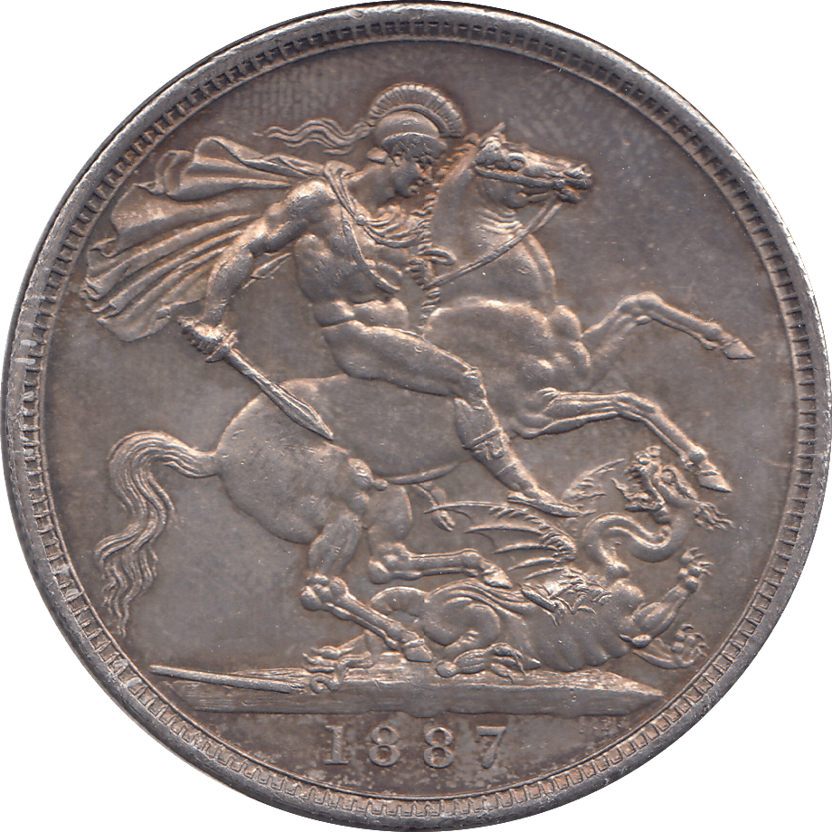 1887 CROWN ( AUNC ) 9 - CROWN - Cambridgeshire Coins