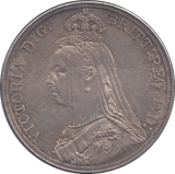 1887 CROWN ( AUNC ) 9 - CROWN - Cambridgeshire Coins