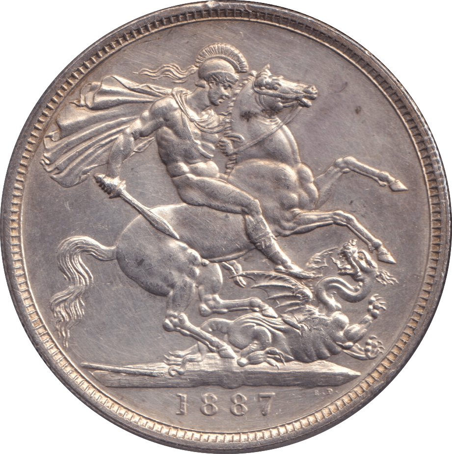 1887 CROWN ( AUNC ) - CROWN - Cambridgeshire Coins