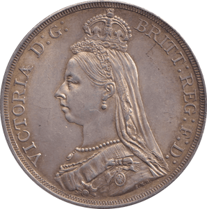 1887 CROWN ( AUNC ) - CROWN - Cambridgeshire Coins