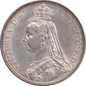 1887 CROWN ( AUNC ) - CROWN - Cambridgeshire Coins
