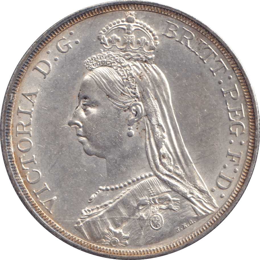 1887 CROWN ( AUNC ) - CROWN - Cambridgeshire Coins