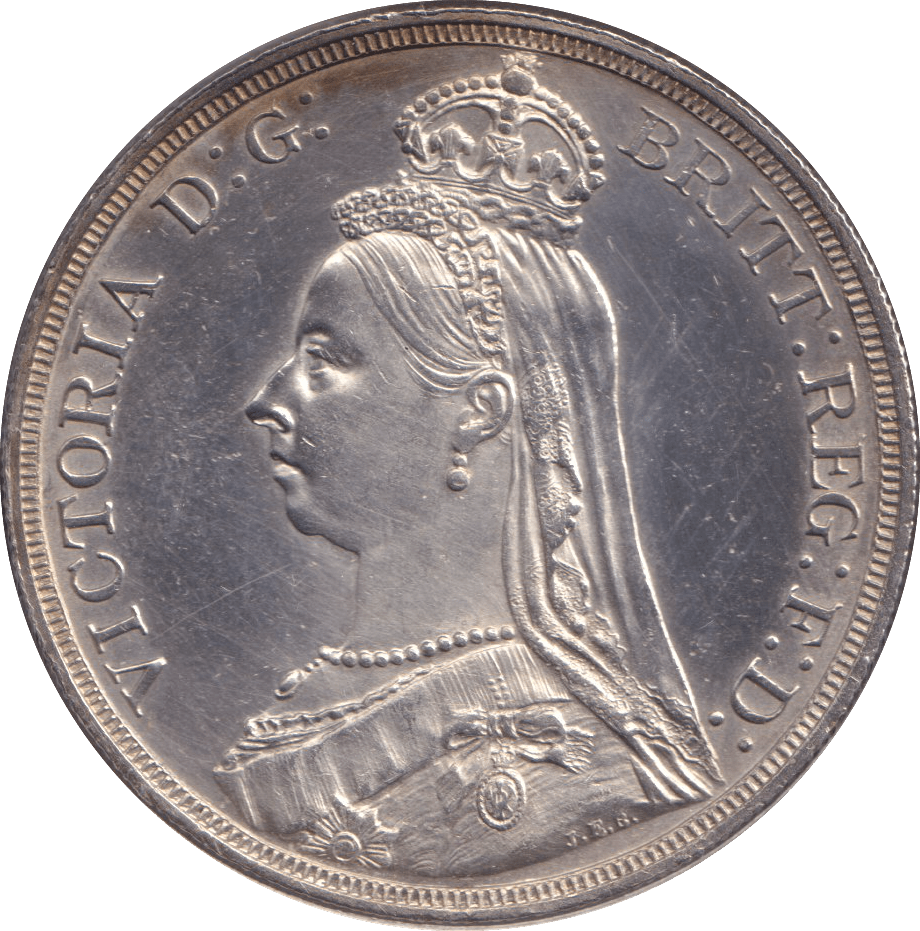1887 CROWN ( AUNC ) - CROWN - Cambridgeshire Coins