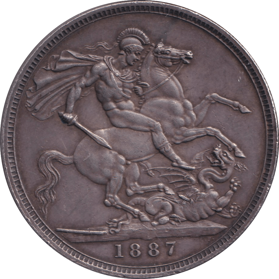 1887 CROWN ( AUNC ) - CROWN - Cambridgeshire Coins