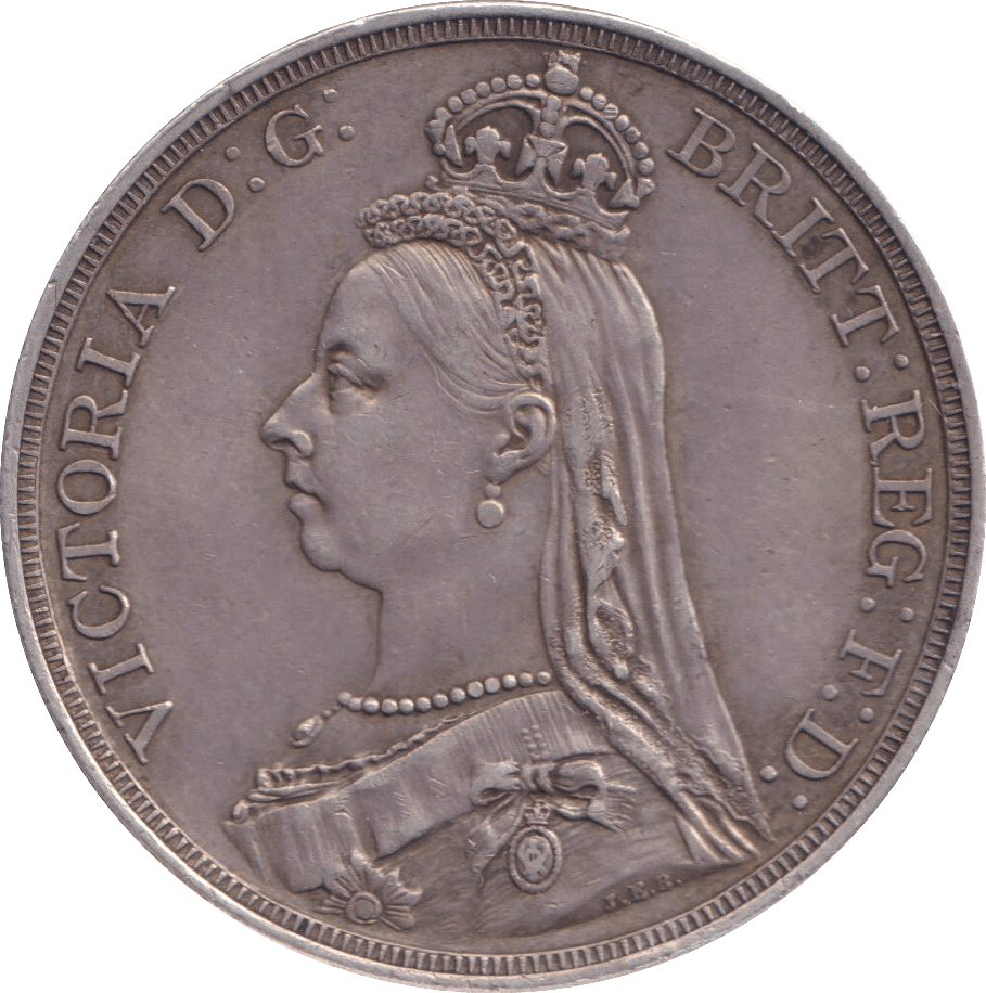 1887 CROWN ( AUNC ) - CROWN - Cambridgeshire Coins