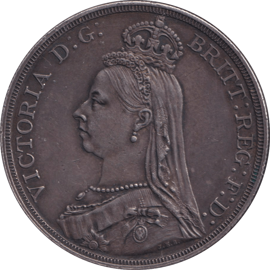 1887 CROWN ( AUNC ) - CROWN - Cambridgeshire Coins