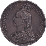 1887 CROWN ( AUNC ) - CROWN - Cambridgeshire Coins