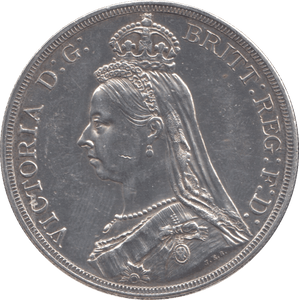 1887 CROWN ( AUNC ) - CROWN - Cambridgeshire Coins