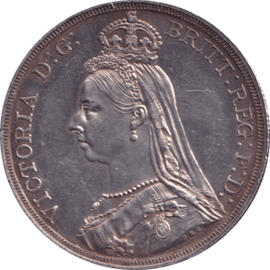 1887 CROWN ( AUNC ) - CROWN - Cambridgeshire Coins
