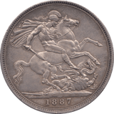 1887 CROWN ( AUNC ) - Crown - Cambridgeshire Coins