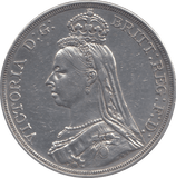 1887 CROWN CLEANED ( EF ) - CROWN - Cambridgeshire Coins