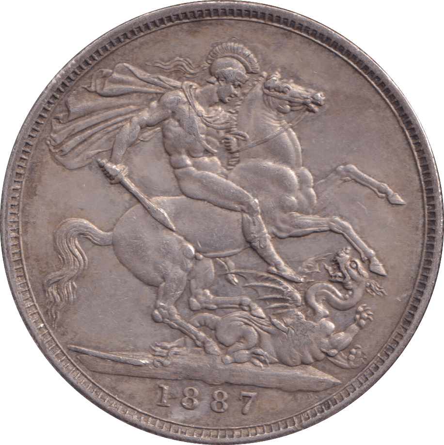 1887 CROWN ( EF ) - CROWN - Cambridgeshire Coins