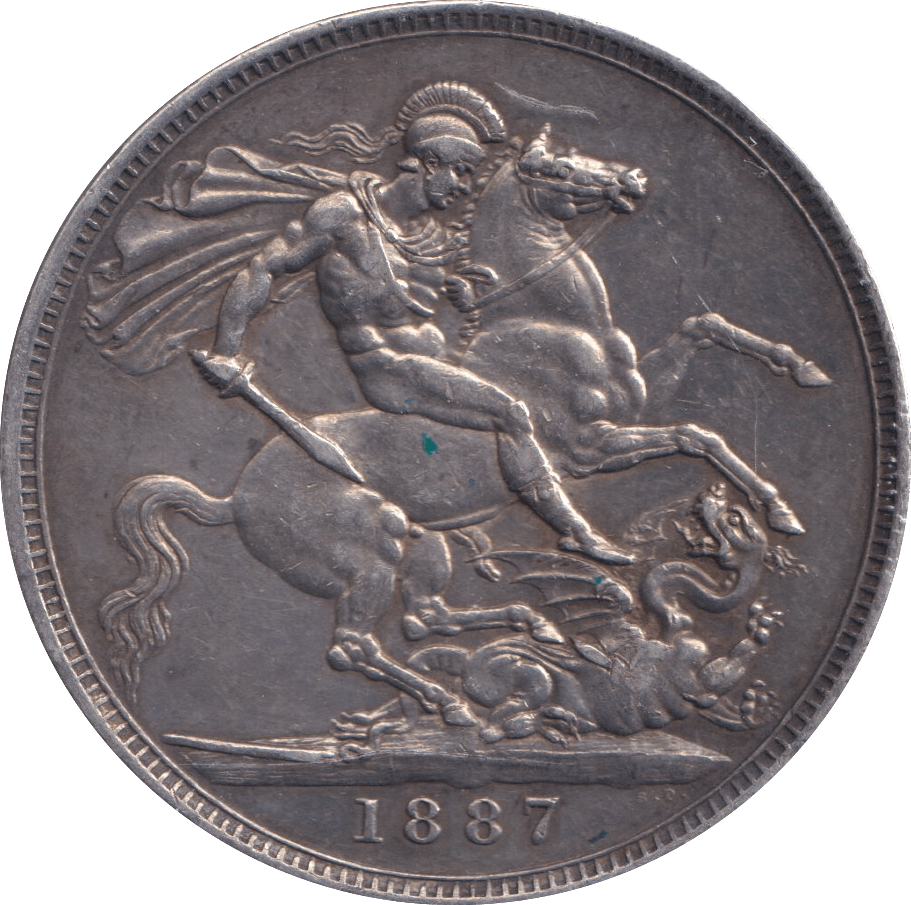 1887 CROWN ( EF ) - CROWN - Cambridgeshire Coins