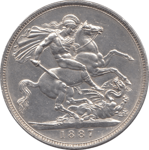 1887 CROWN ( EF ) - CROWN - Cambridgeshire Coins