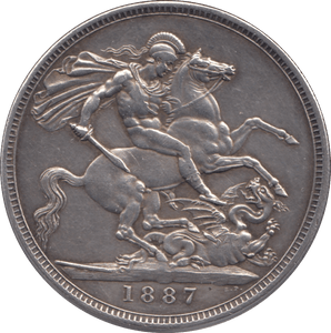 1887 CROWN ( EF ) - Crown - Cambridgeshire Coins