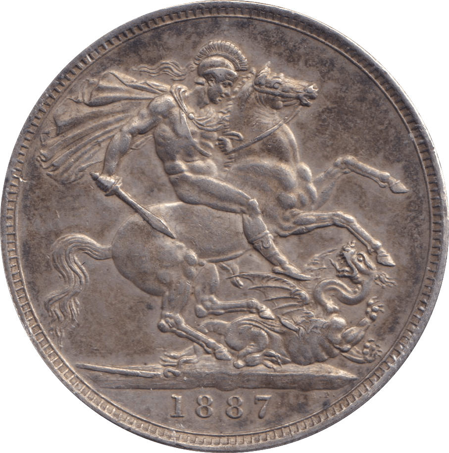 1887 CROWN ( EF ) - CROWN - Cambridgeshire Coins