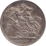 1887 CROWN ( EF ) - CROWN - Cambridgeshire Coins