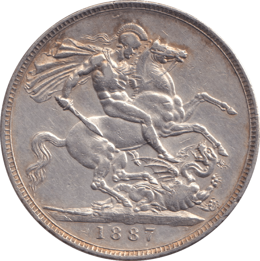 1887 CROWN ( EF ) - CROWN - Cambridgeshire Coins