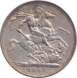 1887 CROWN ( EF ) - CROWN - Cambridgeshire Coins