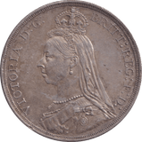 1887 CROWN ( EF ) - CROWN - Cambridgeshire Coins